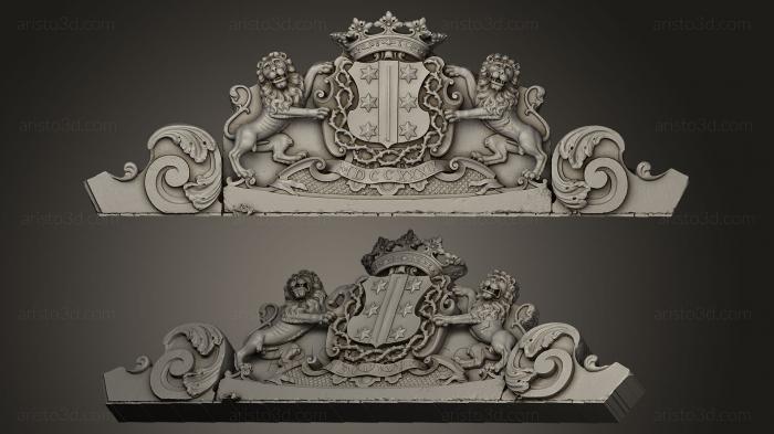 High reliefs and bas-reliefs, historical and religious (GRLFH_0406) 3D model for CNC machine